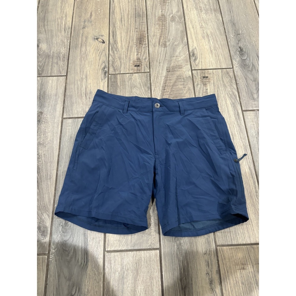 The North Face Men's Blue Hiking Cargo Shorts Regular Fit Size 34 Quick Dry